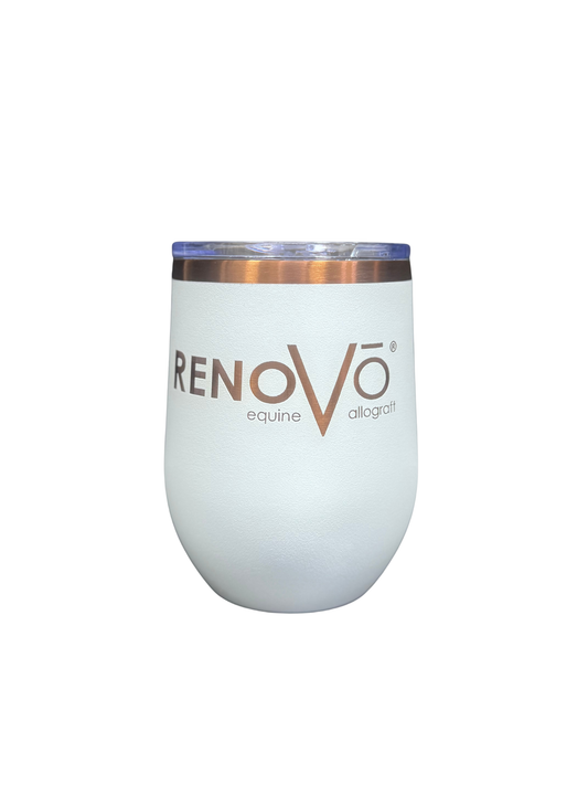 Rose gold stemless wine tumbler