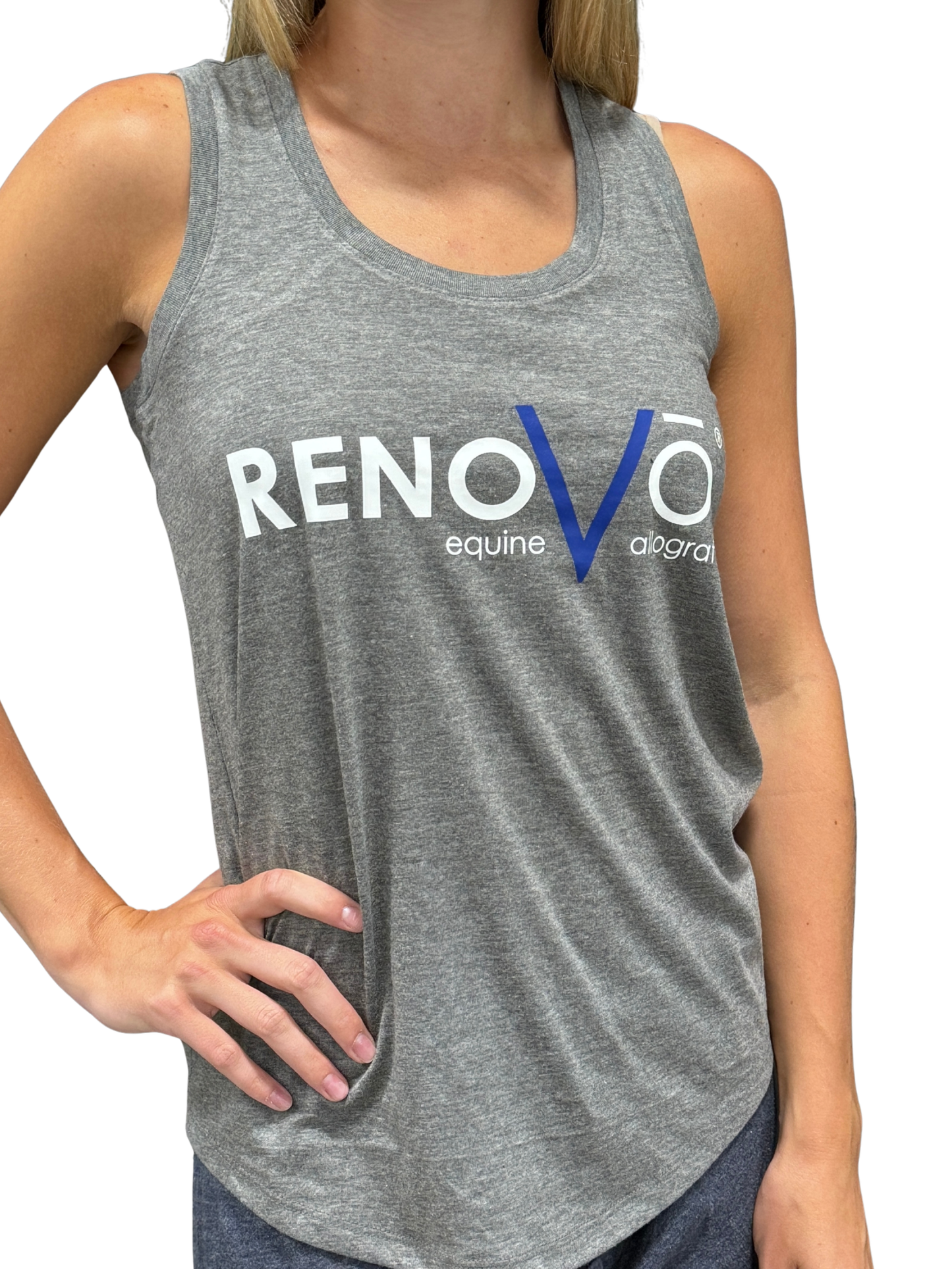 Grey RenoVo Racerback Tank Top
