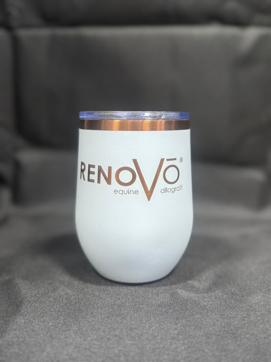 Rose gold RenoVo stemless wine tumbler