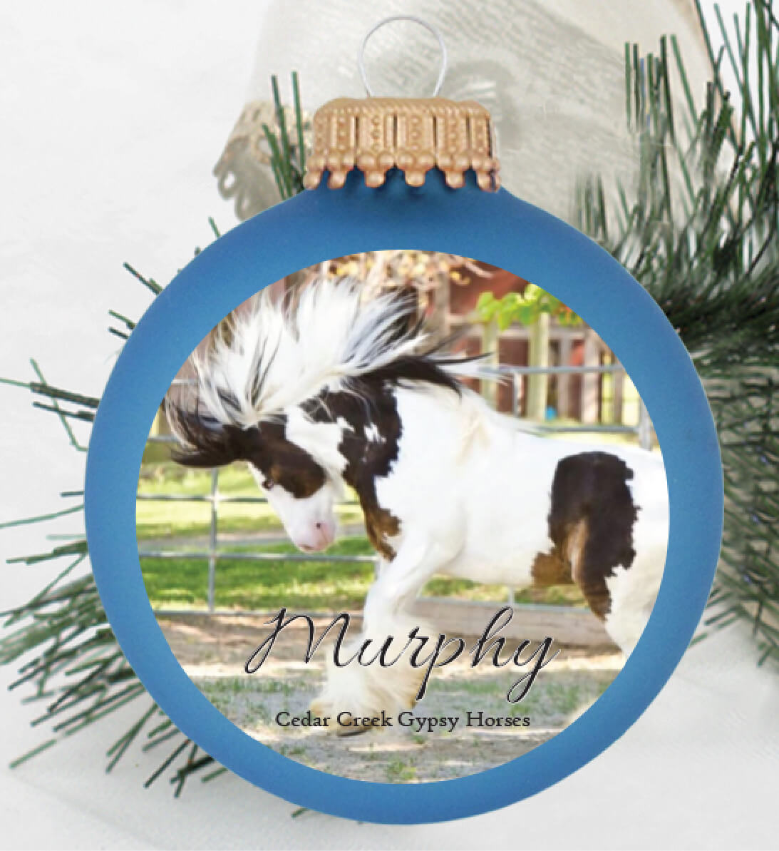 Gypsy Horse Christmas Ornaments Set (4 Ornaments)