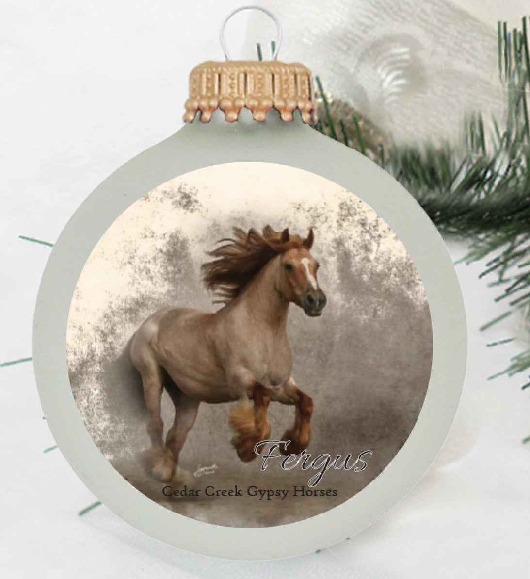 Gypsy Horse Christmas Ornaments Set (4 Ornaments)